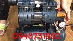 Máy Nén Khí Sạch Giảm Âm Không Dầu ETOP 9L - Công Suất 3/4 HP  - Nén Nhanh Chạy Êm Không Ồn  - Bảo Hành 12 Tháng