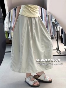 XIANYIJIAO | Chân Váy A-line Cao Waisted Plus Size Khô Nhanh