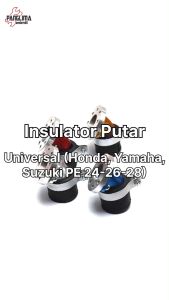 Insulator Putar Universal Semua Jenis Motor Manipul Intake Manifold Intek Leher Angsa Mutar Miring Variasi PE 24 26 28 Merah Biru Chrome Emas Hitam