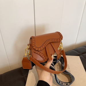 K-style Kids Bag 2024 New Arrival Fashion Woven Girl Saddle Bag Western Style All-Matching Princess Accessories Coin Purse