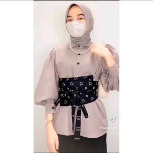 obi belt jumputan / obi batik wanita / ikat pinggang wanita