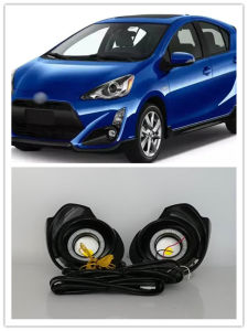 LED Fog Light Assembly For Toyota Prius C Aqua 2015 2016 2017 Front Bumper Fog lamp Replacement Angel Eye Daylight Accessories