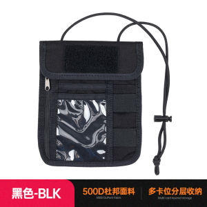Portable Neck Strap Travel Document Wallet Multifunctional Mobile Phone Bag Convenient Coin Purse Tactical Style ID Card Holder