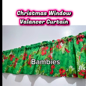 Christmas Valance Curtain /Small Curtain /christmas Design