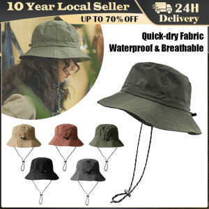 Waterproof Fisherman Hat Can Store Summer Thin Quick Drying Sun Hat Outdoor Hiking Sun Protection Basin Hat