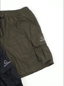 Carrtritch Celana Pendek Cargo Pants Parasut Crinkle Hitam
