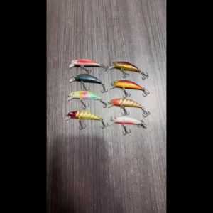 8pcs Mini Crankbaits Fishing Lures Set Sinking Minnow Hard Bait Kit Artificial Wobblers For Pike Bass Carp Swimbait Pesca Tackle