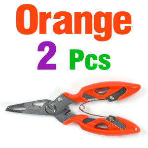 2Pcs Multi-tool Fishing PliersStainless Steel Multi-Tool with Spring-Loaded DesignAnti-Slip GripLine CutterHook Remover