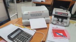 Compuprint เครื่องพิมพ์สมุดบัญชี เครื่องพิมพ์สมุดคู่ฝาก เครื่องพิมพ์สมุดทะเบียน คอมพิวปริ้น Passbook printer รุ่น SP40 plus