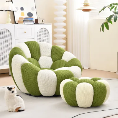 Lazy Sofa Bubble Chair Living Room Single Chair Football Balcony Rotating Casual Sofa Chair Lie down Sleep Modern Simple Style