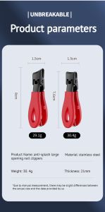 Large Angle Anti Splash Nail Clippers For Thick Hard Nails Stainless Steel Nail Trimmer Portable Ingrown Nail Cutter 指甲剪 指甲钳