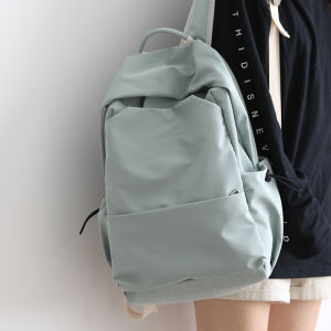 NR Pure Color Large Capacity Double Shoulder Bag for Women Oxford Spinning Zipper Closure Casual Style Waterproof Anti-splashing