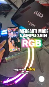 Lampu Alis DRL RGB AES Huracan PREMIUM Via Bluetooth Android dan IOS Motor Mobil