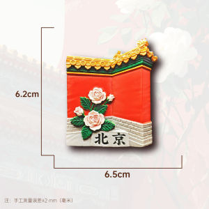 Magnetic Wall Decorative Refrigerator Magnet Travel Souvenir Gift Design Sense Home Decoration Palace Wall Background Landmark