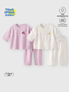 TONGLIANCHUXIN | Spring and Summer Suitable Thin Breathable Air Conditioning Friendly Nine Points Suit Child Sleepwear