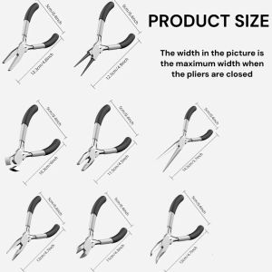 [Cutting Plimping Strippin] Multifunctional Steel Wire Pliers Hand Stripping Pliers Mini/Nonslip 5 Inch Multifunctional Sharpnosed Pliers Tiger Vise/多功能钳