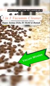 Vacuum Cleaner Wireless Portable Vacum Vakum Penghisap Debu 2 in 1 Tanpa Kabel Elecktrik