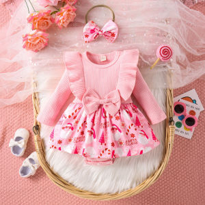 LEMON Baby Bow Santa Red Plaid Dress Infant Fart Clothing Climbing Suit Popular