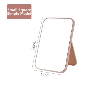 Portable Tabletop Wood Framed Makeup Mirror Foldable
