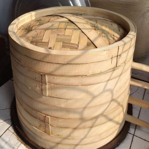 Iron Pot Steamer Bamboo Large Size Bamboo Steamer Porridge Household Bamboo Steamer Business Bag Shop Bamboo Steamer Handmade Bamboo Steaming Rack