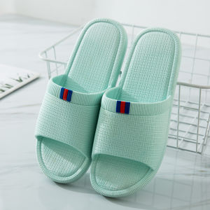 Womens Summer Indoor Slippers Non Slip Mens Home Soft Bottom Bathroom Bath For Home Japanese Style Color Stripes Slippers