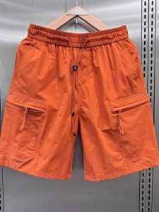 Quần Short Công Sở Nam Mùa Hè Mỏng Thoáng Khí Thường Ngày Túi Lớn Quần Năm Điểm Nghệ Thuật Nhật Bản Quần Dài Vừa Phải Mặc Ngoài Trời