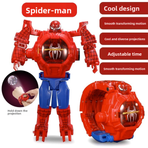 Hot Toys | Marvel Spider Man Batman Childrens Anime Watch Childrens Toy Action Doll Childrens Watch