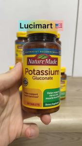 Viên uống bổ sung Kali Potassium Gluconate Nature Made hũ 100 viên [Hàng Mỹ]