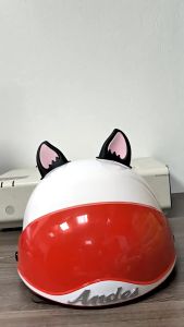 [Mẫu mới] Tai Cáo Gắn Nón Bảo Hiểm Xinh Xắn - Kèm keo tai mèo gắn nón mẫu mới Phụ Kiện Trang Trí Nón