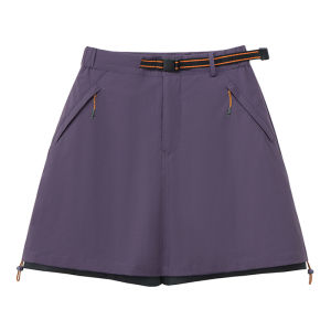 JNLN Womens Hiking Shorts Outdoor Lightweight Stretch Workwear Culottes Camping Climbing Running Anti-Exposure Shorts Skirt