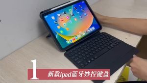 Ốp lưng Samsung Galaxy Tab S9 FE bao da cao cấp kèm bàn phím chuột cảm ứng 720 độ tách rời linh hoạt