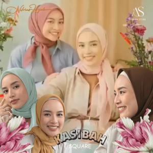 JILBAB SEGIEMPAT NIBRAS HIJAB KASIBAH SQUARE