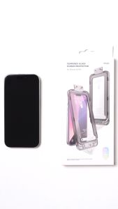 Elago Tempered Glass+ Screen Protector Compatible for iPhone 16 Series 9H Surface Hardness Anti-Fingerprint Shatter-Proof Curved Full Coverage Scratch Protection