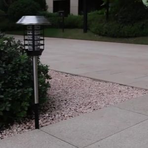 SXH  Solar Energy LED Mosquito Killing Lamp Catch Mosquito Fantastic Product Courtyard Garden Outdoor Park Insecticide Mosquito Repellent Inserted Lawn