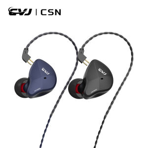 CVJ CSN In Earphones 5BA + 1DD Hybrid Headset HIFI Monitor Earburds With 2pin All Metal Aluminum Magnesium Alloy Cavity Mirror
