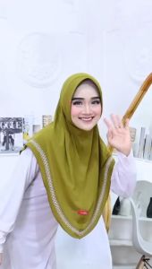 Jilbab Instan Qiara Picot Bahan Jersey Irish By Hasanah