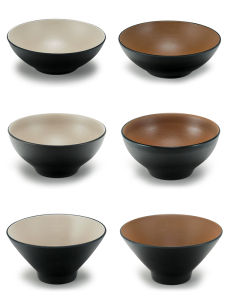 Retro Japanese Style Large Plastic Soup Bowl Noodle Bowl Hot Pot Bowl Commercially Used Conical Lid Spicy Ramen Bowl