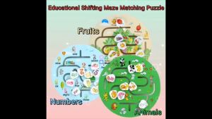 Educational Shifting Maze Matching Puzzle Teka-teki padanan pergeseran labirin pendidikan