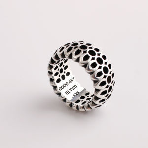 S925 Sterling Silver Retro Abacus Ring Mens Good Luck Comes Lucky Old Stylish Design Bring In Wealth and Treasure Ring Open Ring