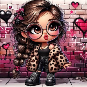 Acrylic Paint By Numbers Leopard Print Cute Woman Portrait Painting By Numbers on Canvas Coloring By Number for Adults Paint