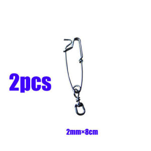 2PCS Stainless Steel Tuna Fishing Clip Snap with B.L Swivel for Spearfishing Long Line Fishing Accessories