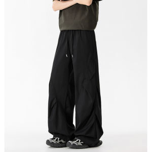 กางเกงทหารร่มสไตล์อเมริกันสำหรับผู้ชาย กางเกงขายาวทรงตรงสไตล์ย้อนยุคสำหรับเล่นกีฬากลางแจ้ง ปีนเขา กางเกงขายาวทรงลำลองสำหรับผู้ชาย