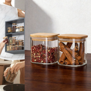 KuaKe | Moisture-proof Glass Spice Storage Container Food Grade