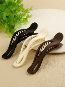 Minimalist Large Duckbill Clip Back Head Japanese and Korean Style Barrettes Fancy Female Hairpin Updo Hair Claw Shark Clip Headdress