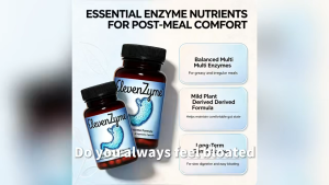 ElevenZyme Digestive Enzyme Vegetable Capsules Relieve Bloating Indigestion Gut Support 30ct