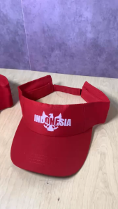 Topi Golf Wanita Merah Putih Bordir Dirgahayu Indonesia HUT RI 17 Agustus/Topi Golf Terbaru Kualitas Distro
