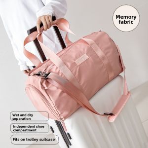 Compact Travel Bag Wet Dry Separation Large Capacity Foldable