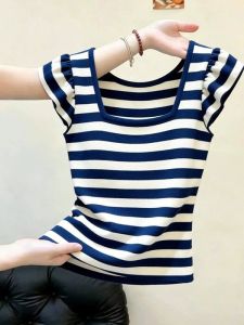 GUIQINGHUAZHI | Oversized Striped Sleeveless Top For Summer