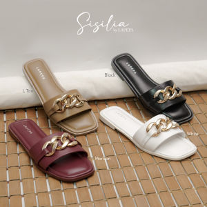 Lapepa Sisilia Sandal Selop Teplek Wanita Casual Sendal Slop Cantik Model Rantai