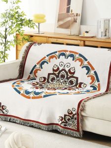 ผ้าคลุมโซฟาแบบเรียบง่ายและหรูหราในสไตล์โมเดิร์น ผ้าคลุมโต๊ะ กันฝุ่นสำหรับตกแต่งห้องพักโรงแรม ผ้าคลุมเตียงสำหรับการปีนเขา